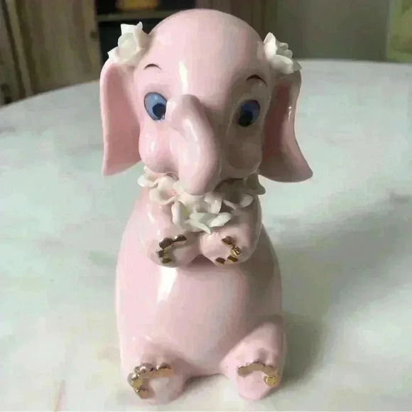 Vintage made in Japan kitsch ceramic pink elephant coin bank - Picture 2 of 10